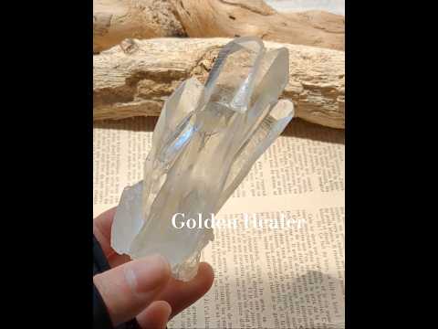 アーカンソー・クォーツ・クラスター　アトランティスの夕べ　ゴールデンヒーラー　貫入　アメリカ・アーカンソー州産　139g